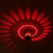3W Modern Interior Creative Spiral Round Wall Lamp for Club, KTV, Corridor, Aisle, Background Wall Decoration Lamp Wall Mounted(Warm White Light)