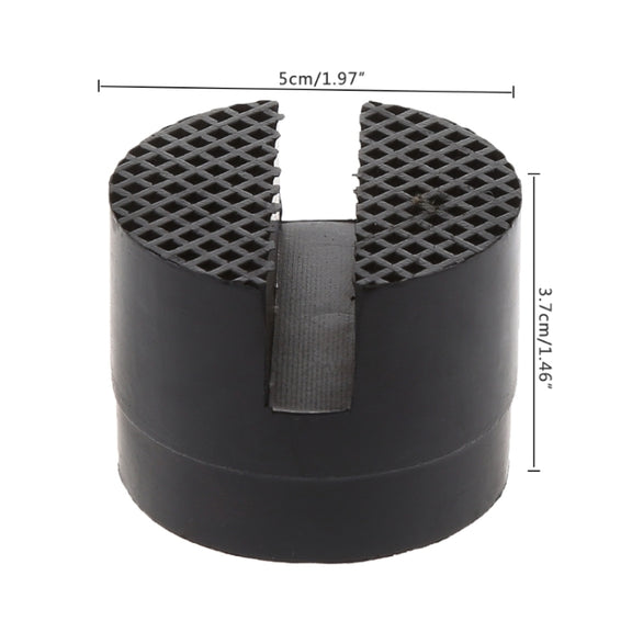Floor Slotted Car Rubber Jack Pad Frame Protector Adapter Jacking Disk Pad Tool(Black)