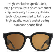 A13 Smart Audio Sunglasses Bluetooth Earphone(Brown)