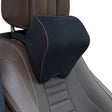 Car Headrest Pillow Neck Pillow Car Memory Foam Cervical Pillow Interior Supplies(Black Brown Edge) - Seat Accessories by PMC TechLife | Online Shopping South Africa | PMC TechLife