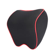 Car Headrest Pillow Neck Pillow Car Memory Foam Cervical Pillow Interior Supplies(Black Brown Edge)