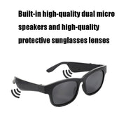 Binaural Call Smart Bluetooth Glasses Earphone(A14 Black)