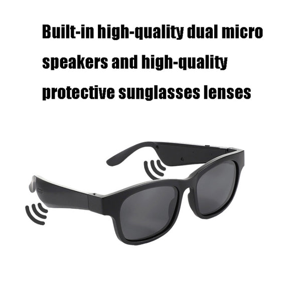 Binaural Call Smart Bluetooth Glasses Earphone(A14 Black)