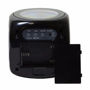 Multi-function LED Projection Alarm Clock Voice Talking Clock, Specification:White without USB cable