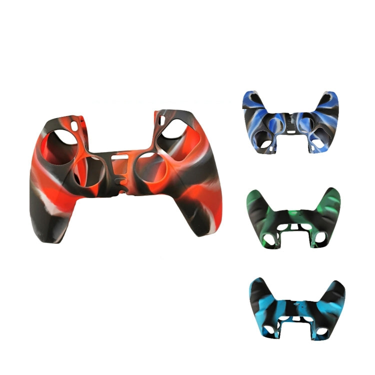 2 PCS Silicone Handle Protector Non-Slip Game Handle Cover For PS5(Black White Blue)