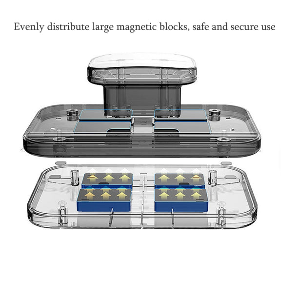 Adjustable Magnetic Glass Wiper Double-Sided Magnetic Window Wiper High-Level Insulating Glass Cleaner, Specification: Rectangle 8-15mm