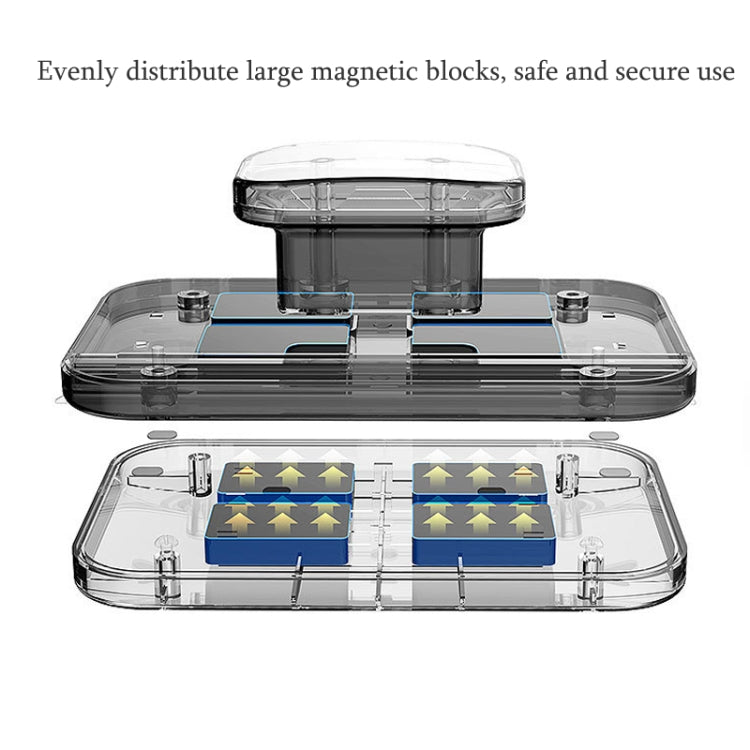 Adjustable Magnetic Glass Wiper Double-Sided Magnetic Window Wiper High-Level Insulating Glass Cleaner, Specification: Rectangle 8-15mm