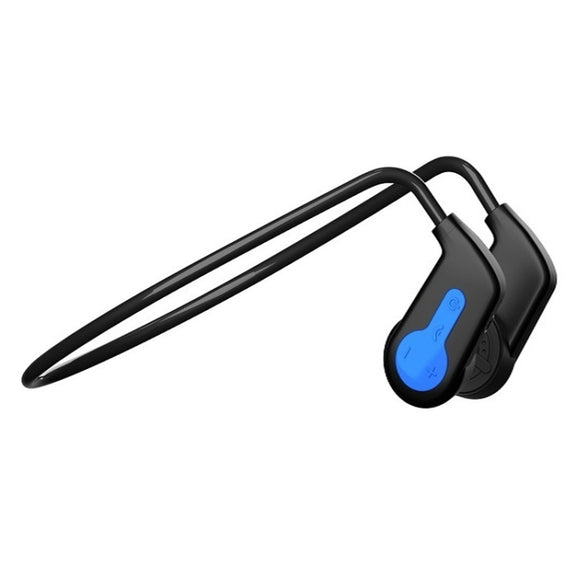 K3 Bone Conduction Bluetooth 5.0 Wireless Headphones Water-resistant Headphones 16GB RAM(Blue)