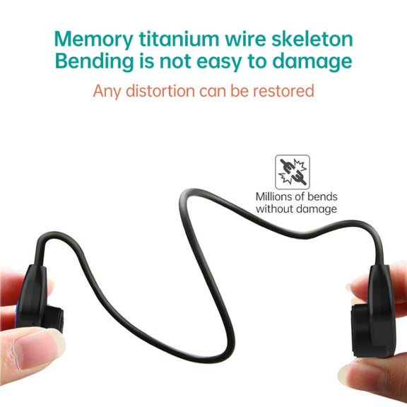 K3 Bone Conduction Bluetooth 5.0 Wireless Headphones Water-resistant Headphones 16GB RAM(Red)