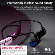 K3 Bone Conduction Bluetooth 5.0 Wireless Headphones Water-resistant Headphones 16GB RAM(Gray)