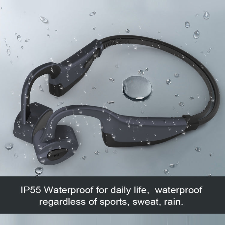 K7 Bone Conduction Bluetooth 5.0 Wireless Earphone Water-resistant Headphones 16GB RAM(Black)