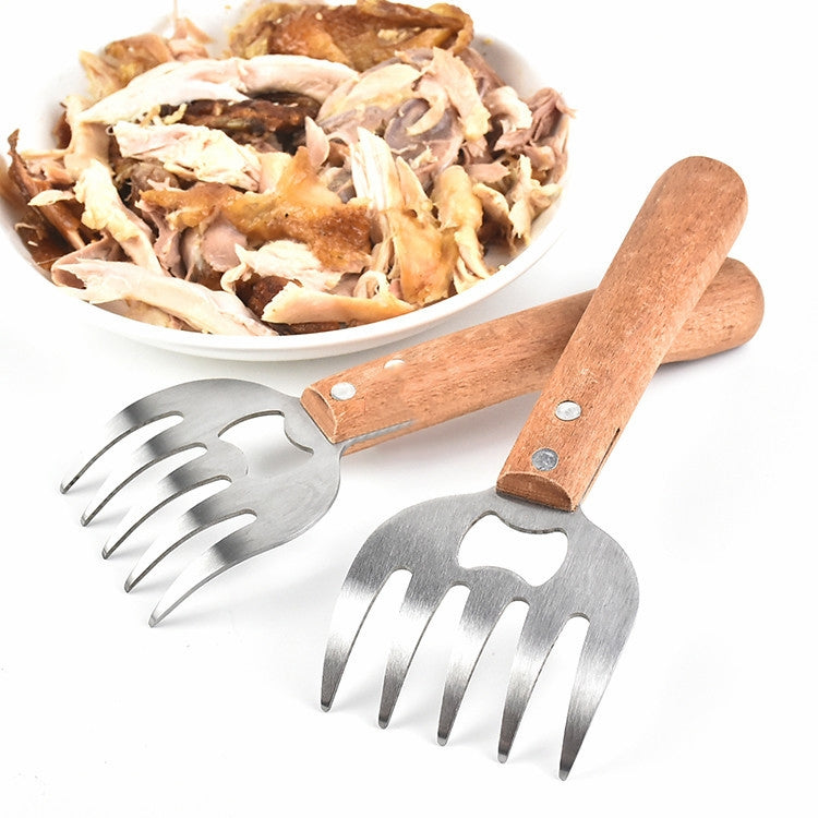 2 PCS  Bear Claw Meat Divider Barbecue Tool Multifunctional Meat Shredder(Primary Colors)