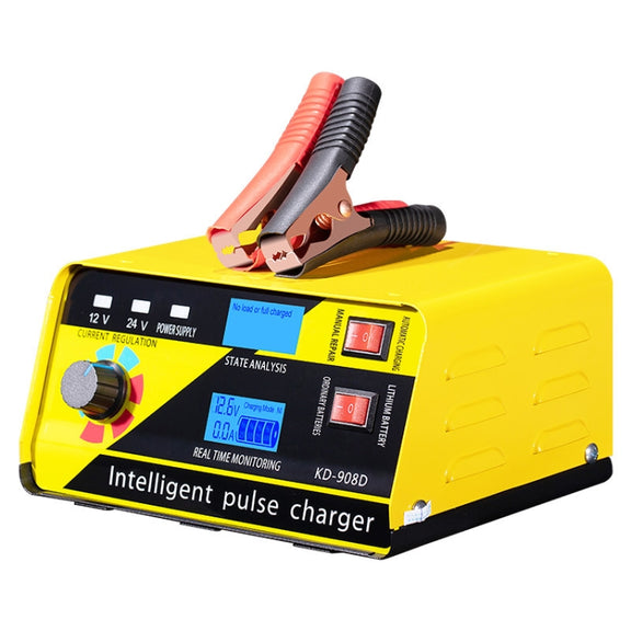 KD-908D Lead-Acid Battery Intelligent Repair Charger Car Battery Charger US Plug