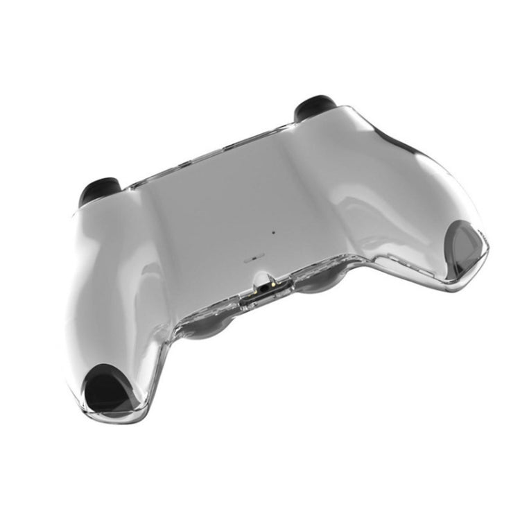 KJH PS5-002 Game Controller Crystal Shell Wireless Controller Protective Shell Cover PC Transparent Protective Hard Shell For PS5(Transparent Red)