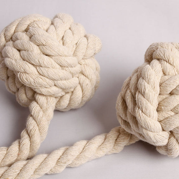 CK12 4 PCS Curtain Buckle Free Installation Cotton Roll Hanging Ball Curtain Strap(Beige)