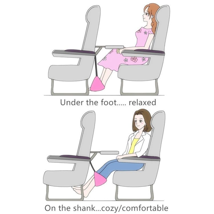 Portable Mini Foot Rest Hammock for Office Home Chair(Black)