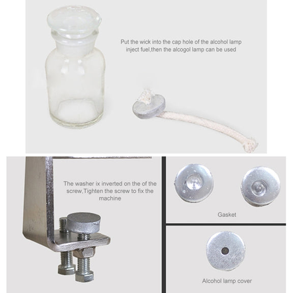 Manual Peanut Nuts Seeds Oil Press Expeller Oil Extractor Machine(Silver)
