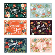 6pcs / Set Christmas Gift Greeting Card Holiday Greeting Message Card(Thank You Greeting Card)