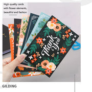 6pcs / Set Christmas Gift Greeting Card Holiday Greeting Message Card(Thank You Greeting Card)