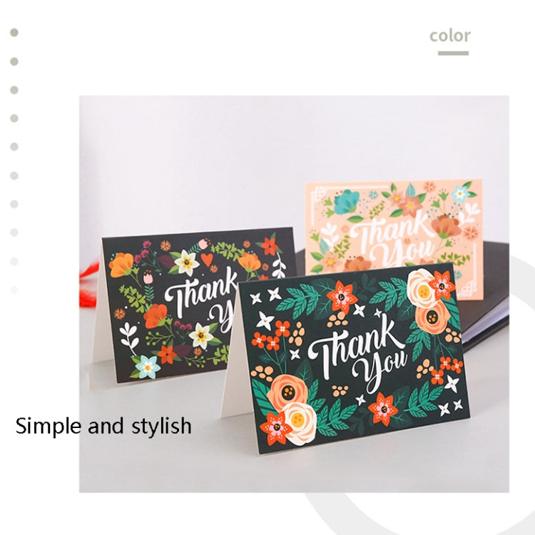 6pcs / Set Christmas Gift Greeting Card Holiday Greeting Message Card(Thank You Greeting Card)