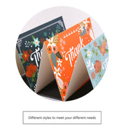 6pcs / Set Christmas Gift Greeting Card Holiday Greeting Message Card(Thank You Greeting Card)