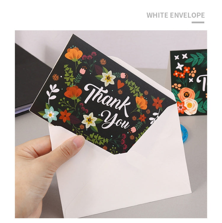 6pcs / Set Christmas Gift Greeting Card Holiday Greeting Message Card(Thank You Greeting Card)