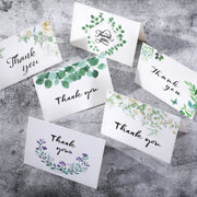 6pcs / Set Thank You Card Creative Half-Fold Greeting Card with Envelope