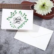 6pcs / Set Thank You Card Creative Half-Fold Greeting Card with Envelope