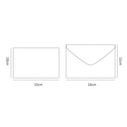 6pcs / Set Thank You Card Creative Half-Fold Greeting Card with Envelope