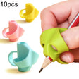 10pcs Children Calligraphy Posture Correction Grip Pen Tool Silicone Three-Finger Pencil Case, Random Colour Delivery - Corrector by PMC TechLife | Online Shopping South Africa | PMC TechLife