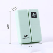 Folding Portable Sealed and Dispensing Small Pill Box(White)