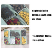 Folding Portable Sealed and Dispensing Small Pill Box(White)