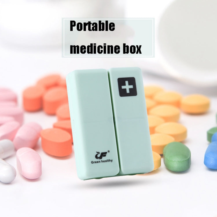 Folding Portable Sealed and Dispensing Small Pill Box(White)