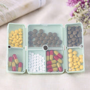 Folding Portable Sealed and Dispensing Small Pill Box(White)