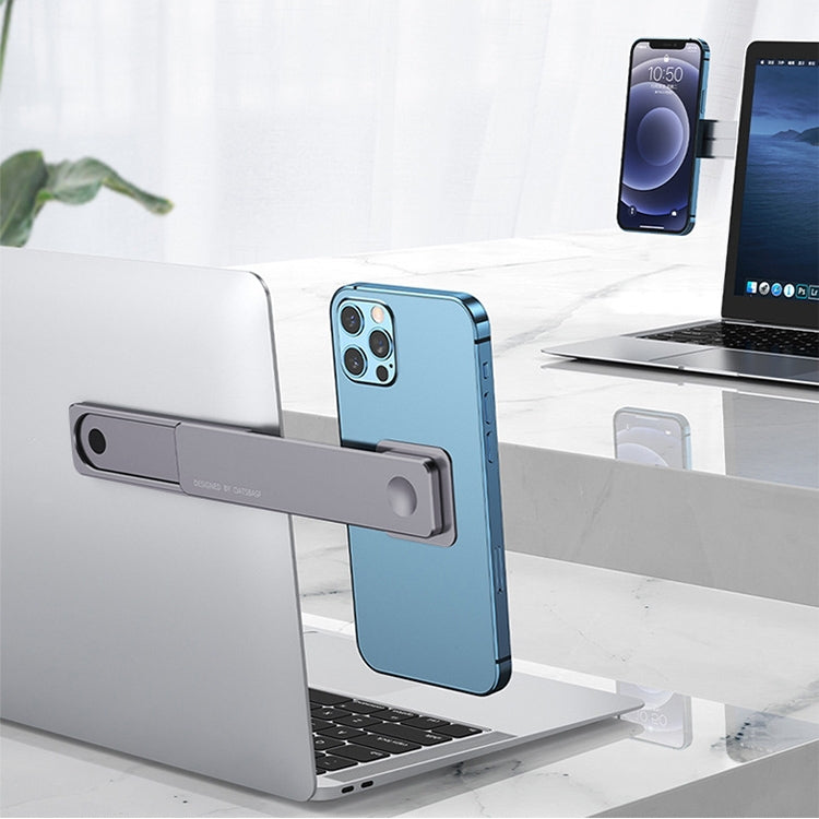 Oatsbasf  Mobile Phone Computer Sync Screen Aluminum Alloy Bracket Computer Expansion Bracket(Gray)