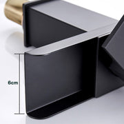 Bathroom Wide Mouth Faucet Square Sink Single Hole Basin Faucet, Specification: HT-81567 Electroplating High Type