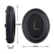 A Pair For BOSE NC700 Headset Earmuffs Headset Sponge Sleeve(Black Earphone Cover + Cushion)