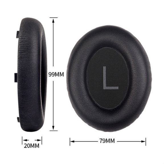 A Pair For BOSE NC700 Headset Earmuffs Headset Sponge Sleeve(Black Earphone Cover + Cushion)