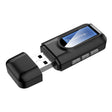BT201 Bluetooth 5.0 USB 2 in 1 Bluetooth Audio Receiver Transmitter with LCD Display - Audio Receiver Transmitter by PMC TechLife | Online Shopping South Africa | PMC TechLife