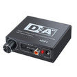 NK-C6 Optical Fiber To Analog Audio Converter Adjustable Volume Digital To Analog Decoder EU Plug - Audio Receiver Transmitter by PMC TechLife | Online Shopping South Africa | PMC TechLife