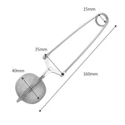 2 PCS Stainless Steel Sphere Mesh Tea Strainer Coffee Herb Spice Filter Tea Infuser