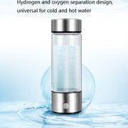 Portable Electrolyzed Water Cups Hydrogen-Rich Water Cups, Capacity: 420ml(Silver)
