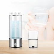 Portable Electrolyzed Water Cups Hydrogen-Rich Water Cups, Capacity: 420ml(Silver)