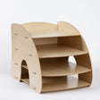 Office Supplies Curved Desktop A4 Storage Box Wooden File Rack Data Rack Shelf(Oak) - Shelf & Hooks by PMC TechLife | Online Shopping South Africa | PMC TechLife