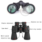 Luxun 20X50 Outdoor Binoculars  Low Light Night Vision Non-Infrared High Power Binoculars(Black)