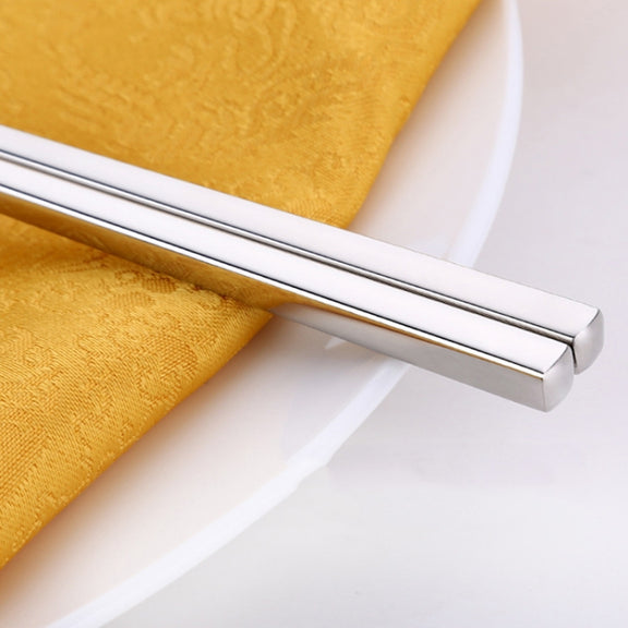 1 Pairs 304 Stainless Steel Chopsticks Non-Slip Tableware Adult Chopsticks
