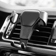 Car Air Vent Mount Gravity Phone Holder Universal Gravity Smartphone Support Black - Car Holders by PMC TechLife | Online Shopping South Africa | PMC TechLife