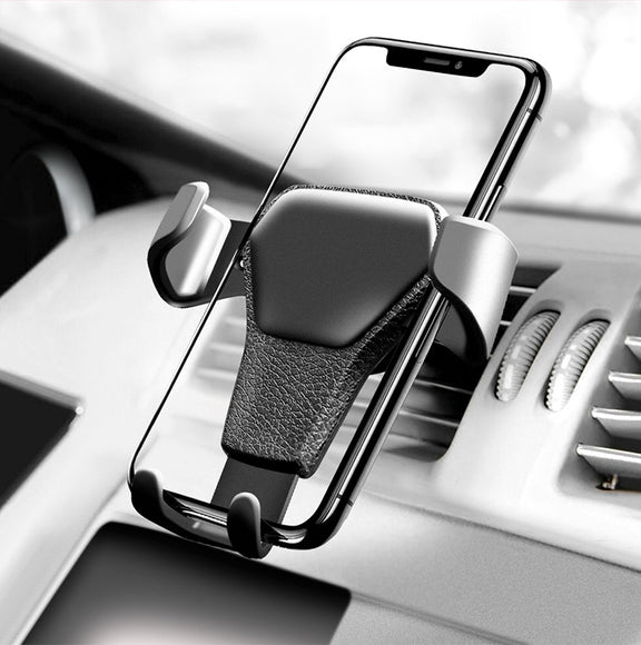 Car Air Vent Mount Gravity Phone Holder Universal Gravity Smartphone Support Black