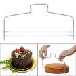 Stainless Steel Adjustable Wire Cake Cutter Slicer Leveler DIY Cake Baking Tools(Doule Wire Cutter) - Cutter & Peeler by PMC TechLife | Online Shopping South Africa | PMC TechLife
