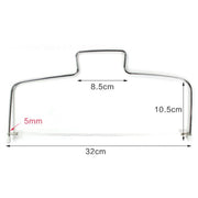 Stainless Steel Adjustable Wire Cake Cutter Slicer Leveler DIY Cake Baking Tools(Doule Wire Cutter)